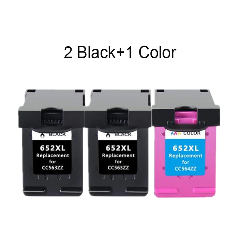 Сменный чернильный картридж HTL 652XL 652 для HP XL Deskjet 1115 1118 2135 2136 2138 3635 3636 3835 4535 |