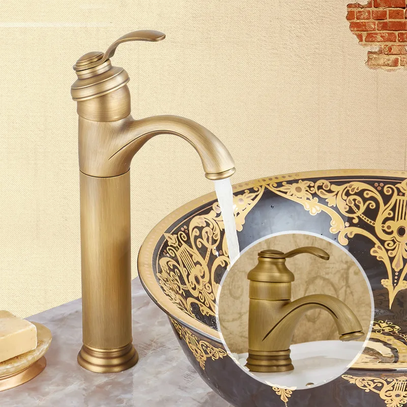 Смесители для кухни полностью медный архаизмы кран умывания холодной горячей