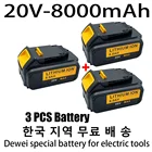 Оригинальный литий-ионный аккумулятор 20 в 8000 мА  ч для Dewalt DCB200, 20 в, максимальная Замена для DeWalt DCB205 DCB201 DCB203 Power