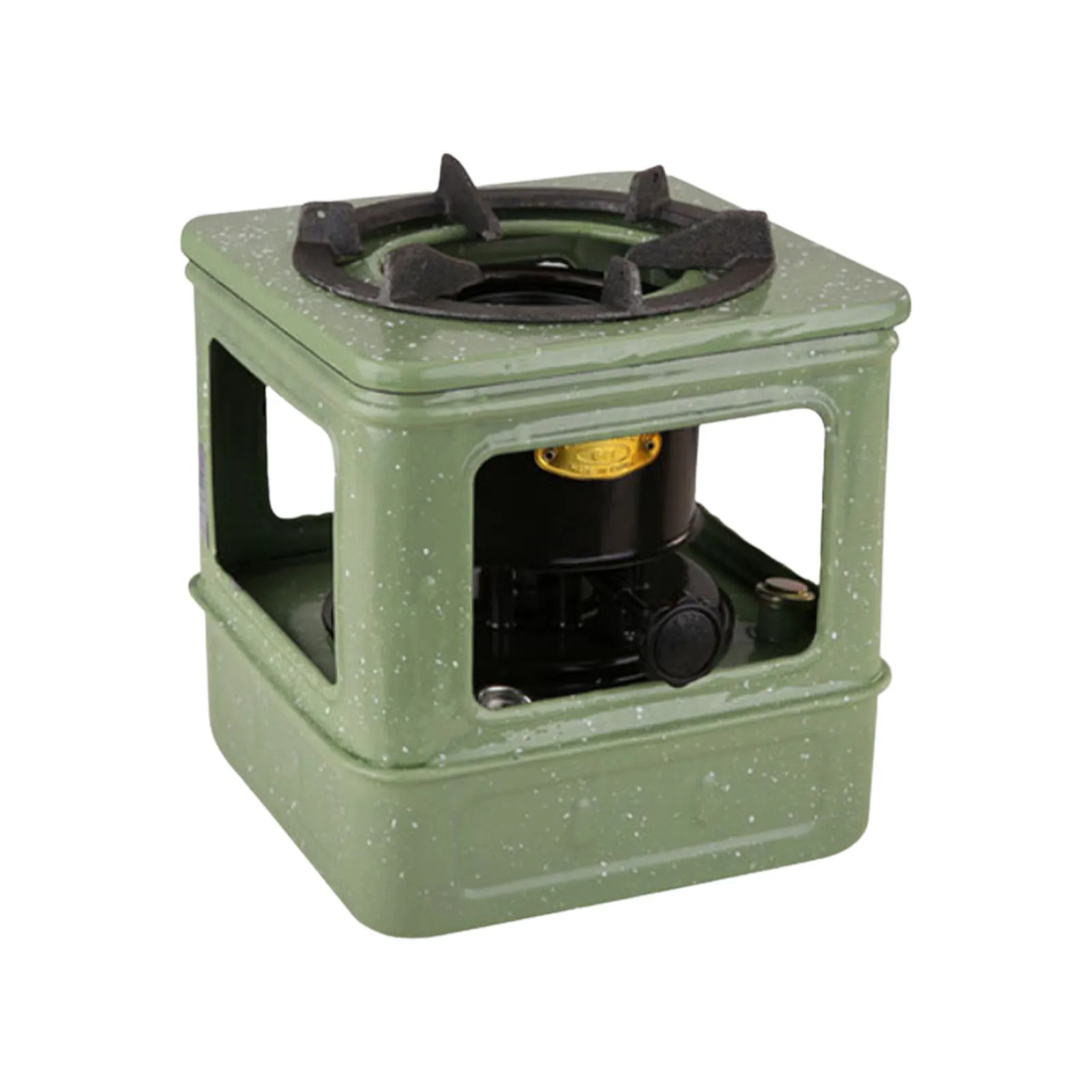 

Cooking Stove By Kerosene Camping Stove Lightweight Windproof Green Metal Outdoor Stove With 8 Cotton Wicks Stable For Outdoor
