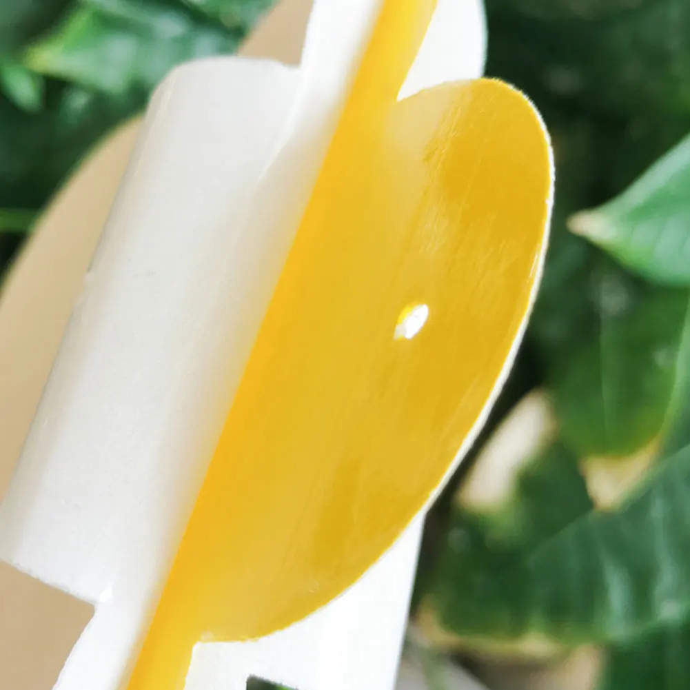 Yellow Flower Type Sticky Insect Board Bracket Double-sided Trap Control Pest Garden Plant Mosquito Tool |