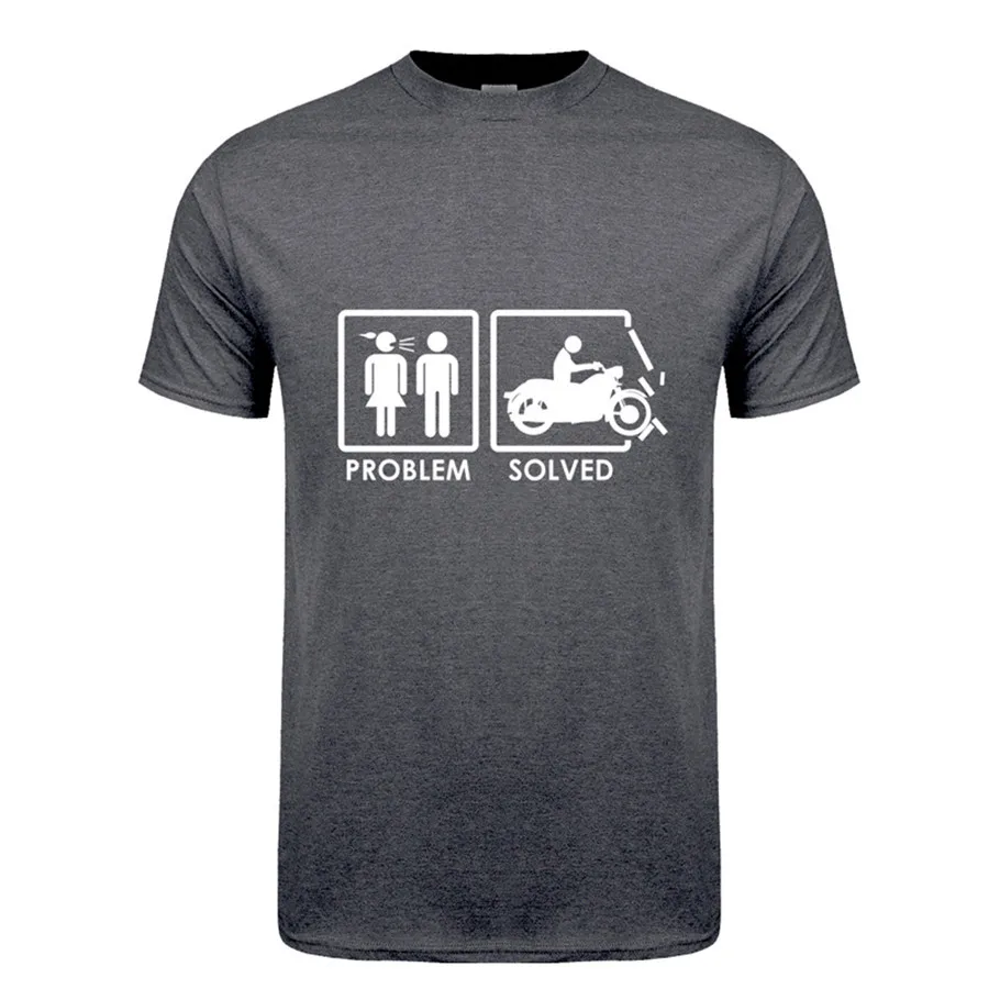 Проблема решается футболка Летняя хлопковая с коротким рукавом и мотоциклетные