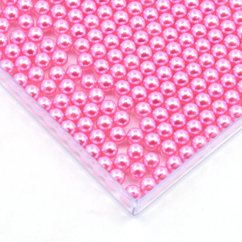 Акриловые перламутровые бусины 8 мм радужного цвета для шитья одежды сумок