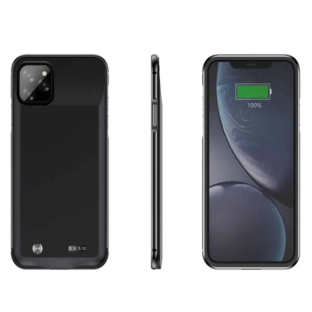 LEORY 5000mAh Телефон Чехол-аккумулятор зарядное устройство тонкий Банк питания чехол для iPhone 11 6,1 ''/11pro max 6,5''/11pro 5,8''