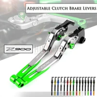 motorcycle accessories adjustable folding extendable brake clutch levers for kawasaki z900 2017 2019 z 900 2018 2020