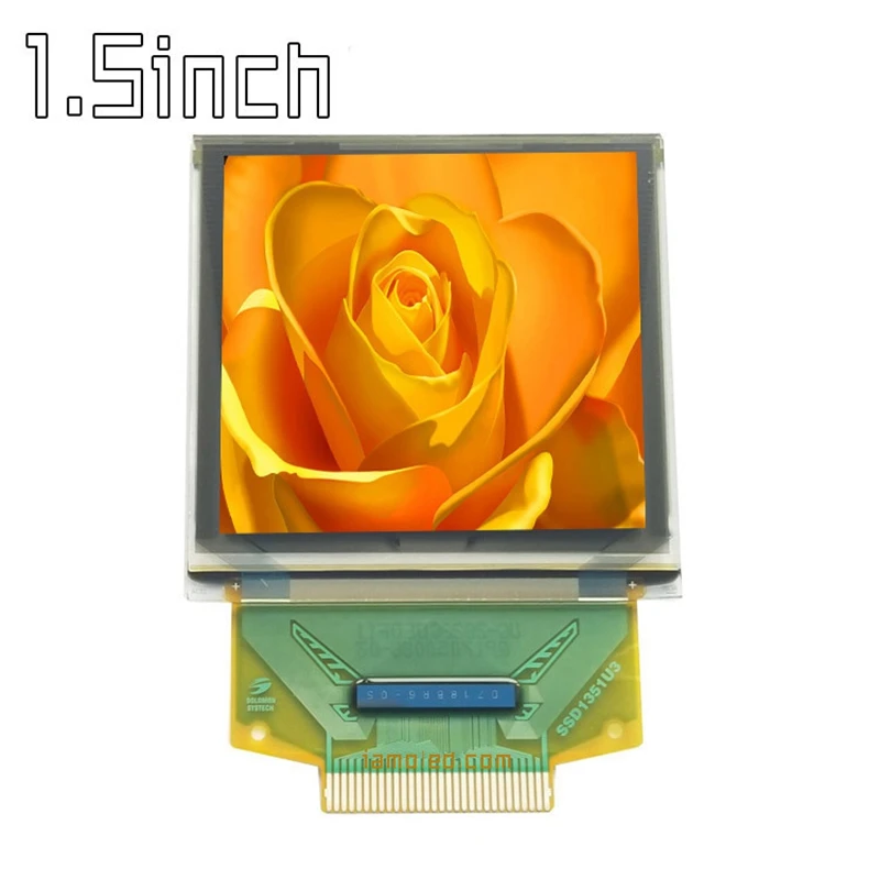 1 5 дюймов Цвет OLED Экран дисплея с 128X128 Разрешение последовательный порт SPI 30PIN
