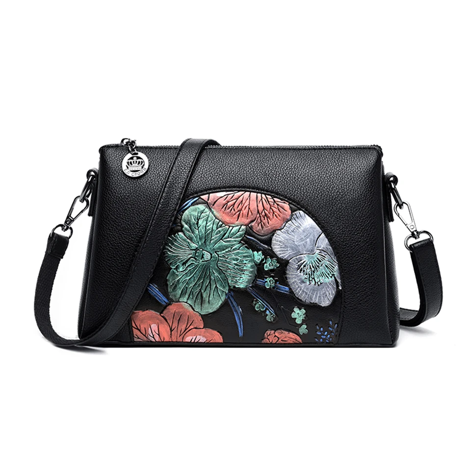 Blossoming Китайский стиль моды Sac основные роскошные сумки дизайнерские Цветочные женские сумки на плечо женские сумки через плечо для женщин Bolsa - Цвет: Blossoming