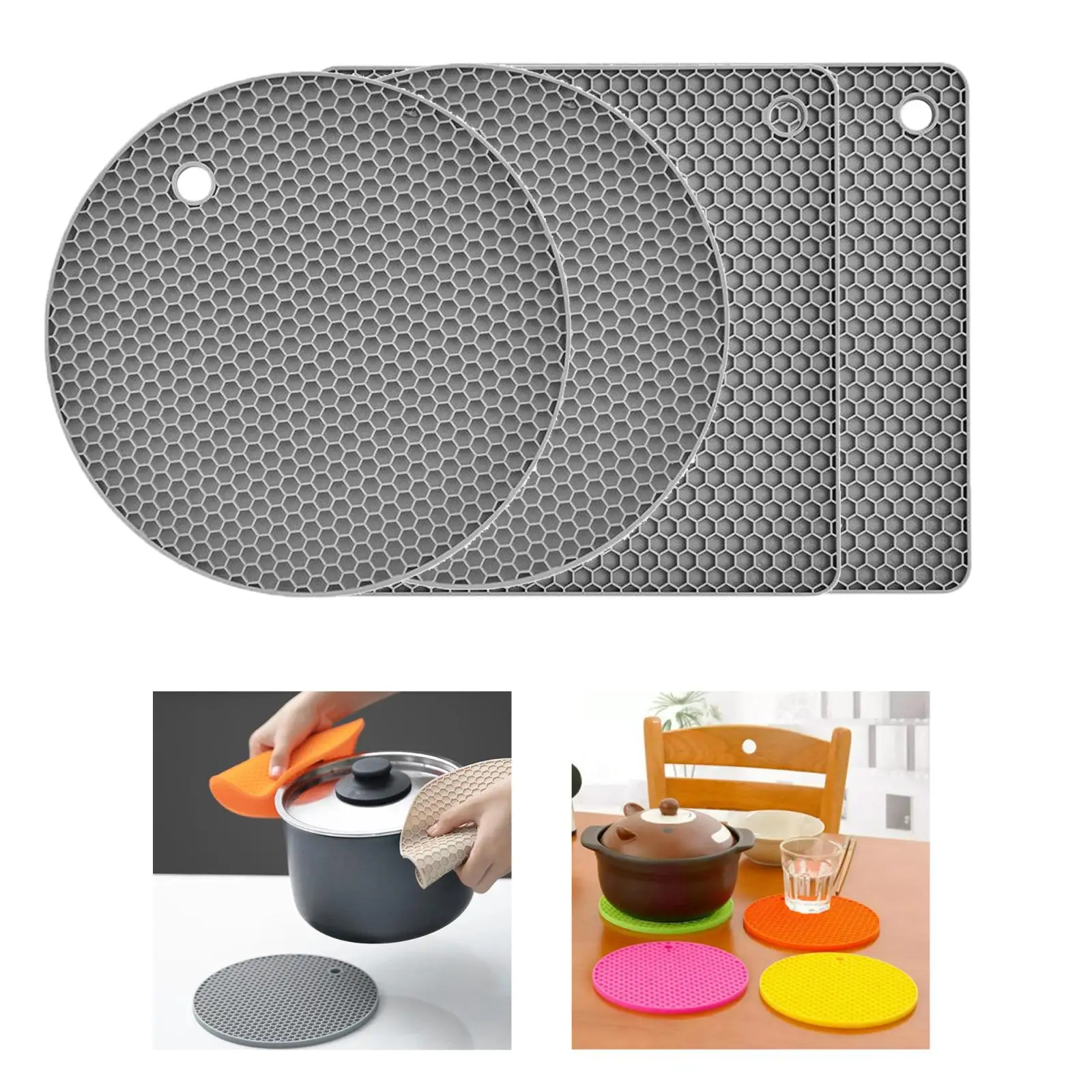 

4 шт., термостойкие держатели для кастрюль