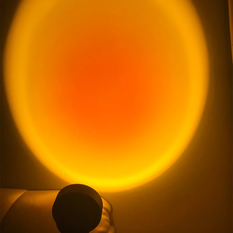 

Rainbow Sunset Projector Atmosphere Night Light Home Coffee Shop Background Wall Decoration Colorful USB Sunset Afterglow Light