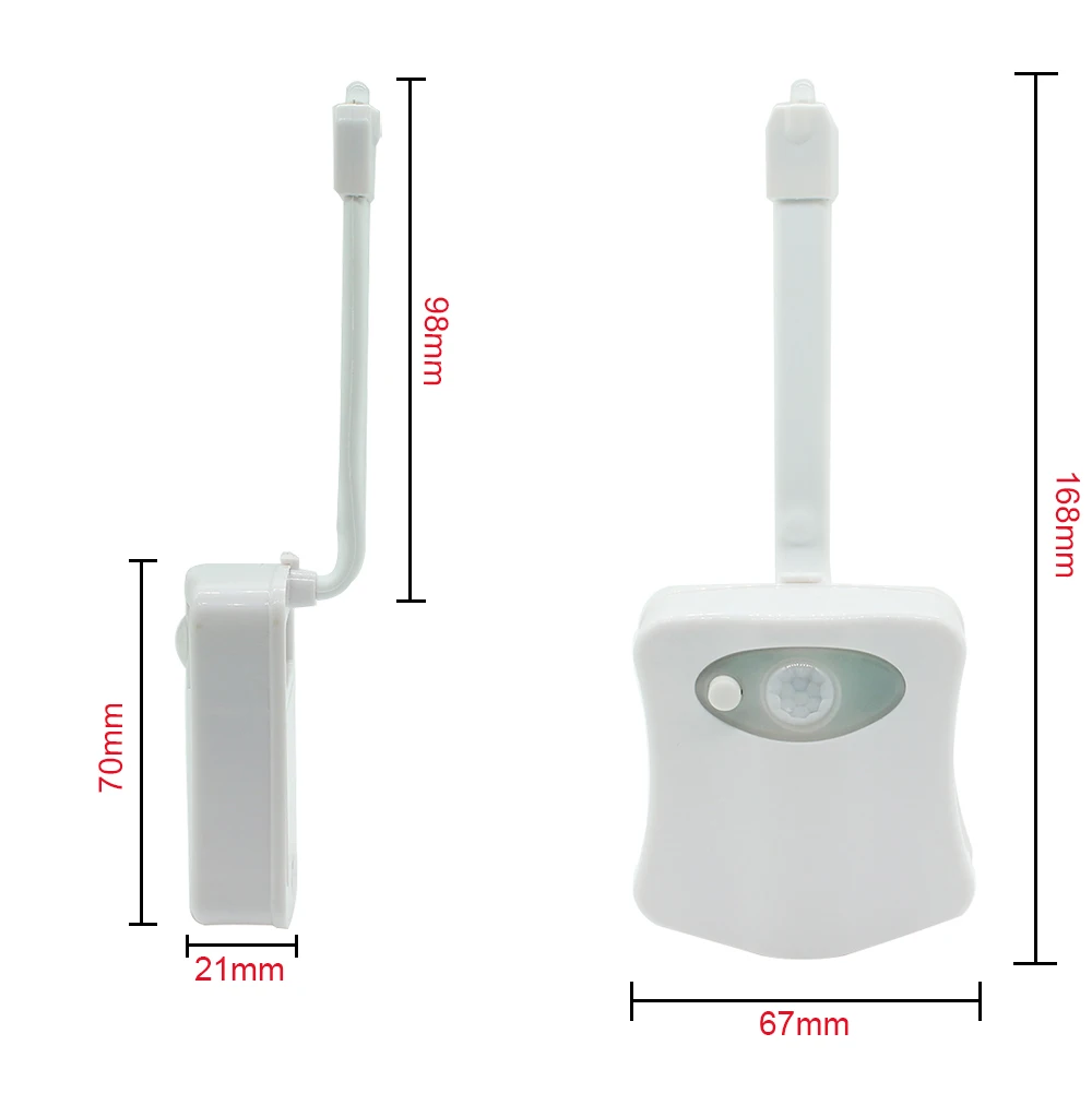 Automatic Change Colors LED Light Night Intelligent Body Motion Sensor Portable Seat Toilet Lamp For Emergency Bathroom A | Лампы и