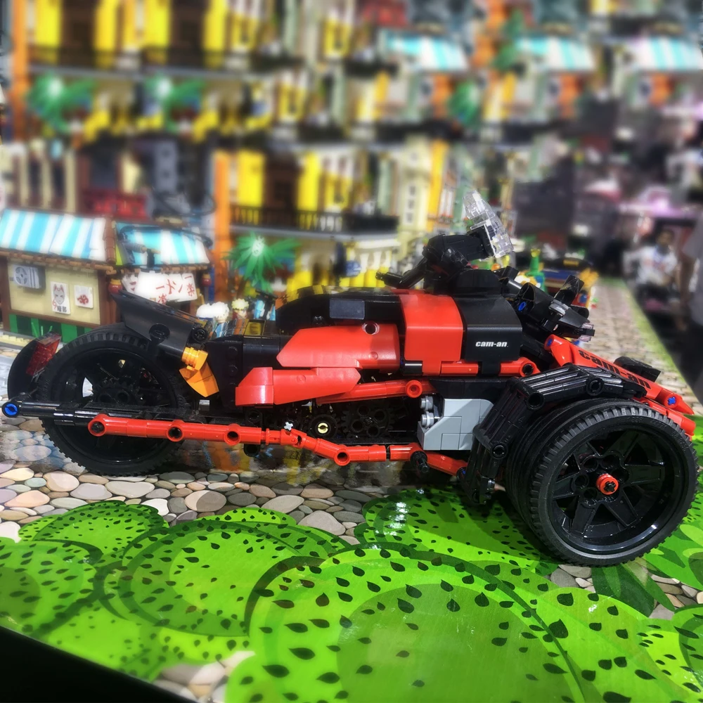 50021 MOC высокотехнологичный конструктор мотоцикл Can Am Spyder F3 S механическое движение