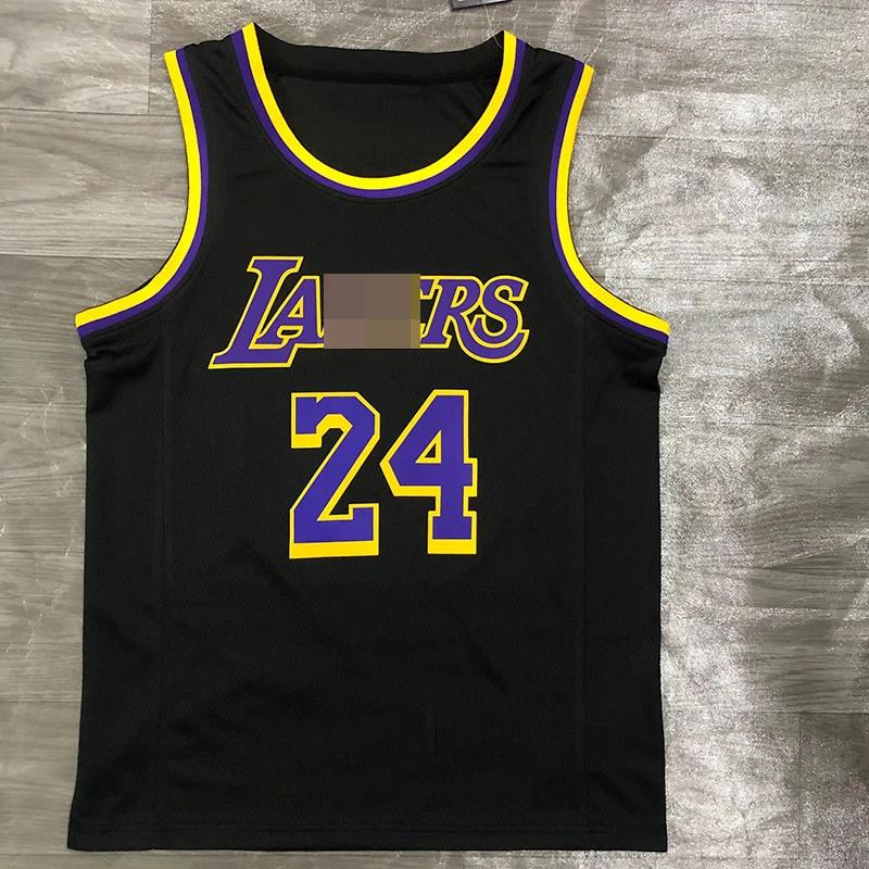 

The No.24 1nba Laker basketball training uniform can be customized with printed uniforms