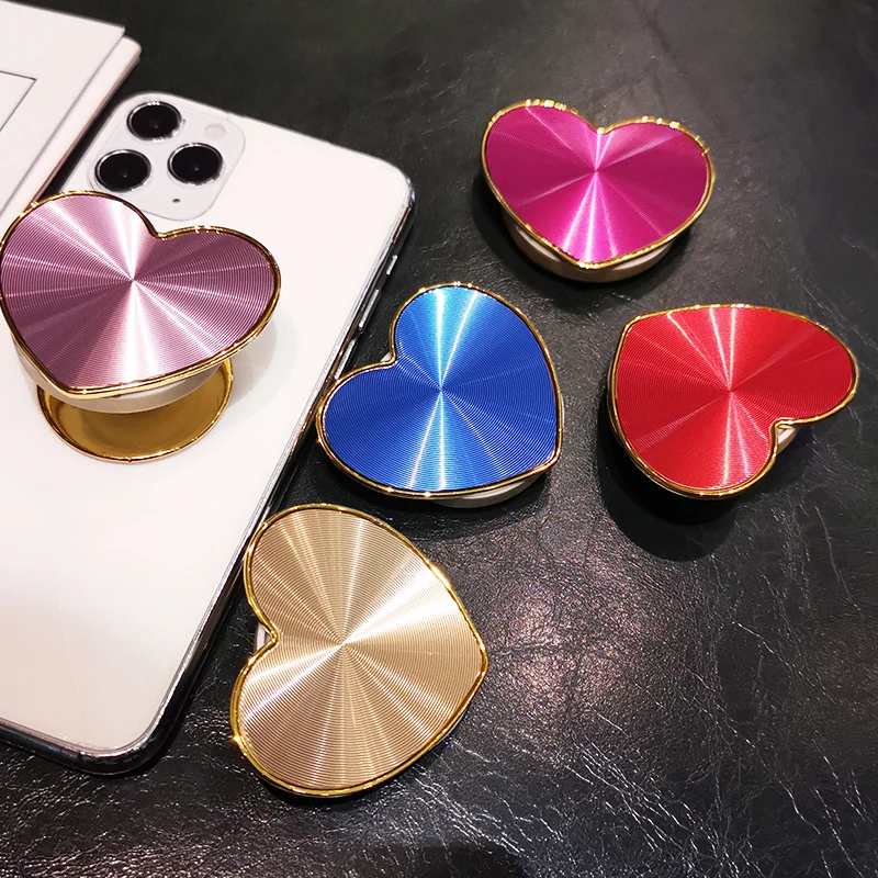 В форме сердца стрейч пальца Grip мобильный телефон держатель подушка