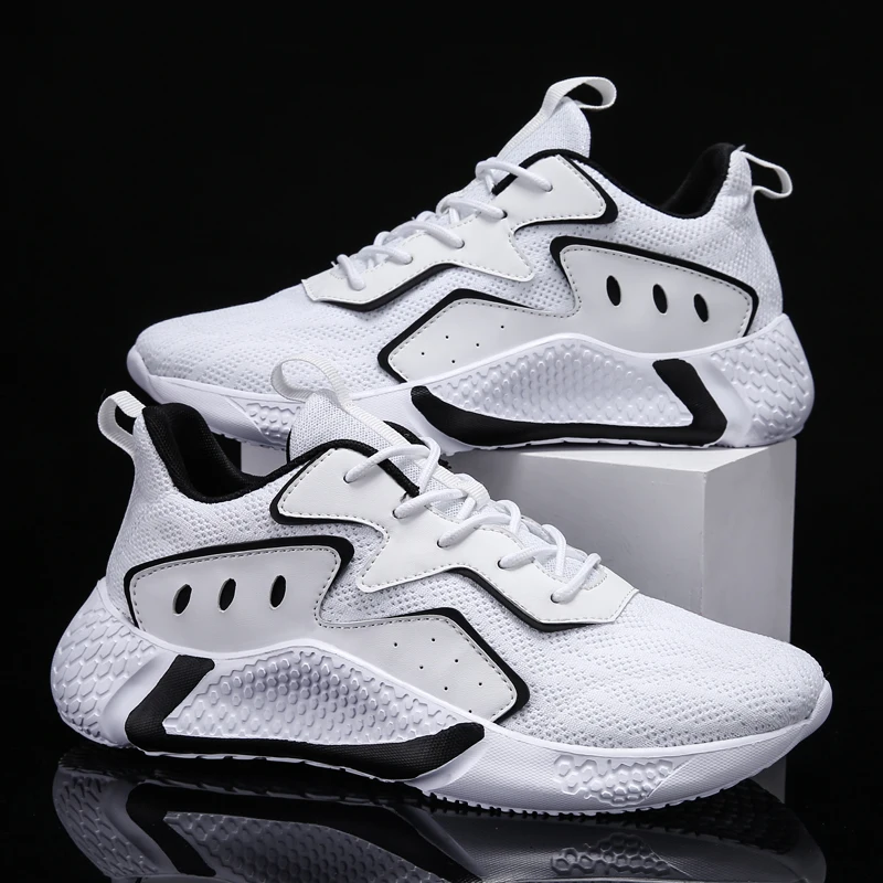 Лидер продаж 2020 года всесезонные кроссовки для бега мужские на шнуровке