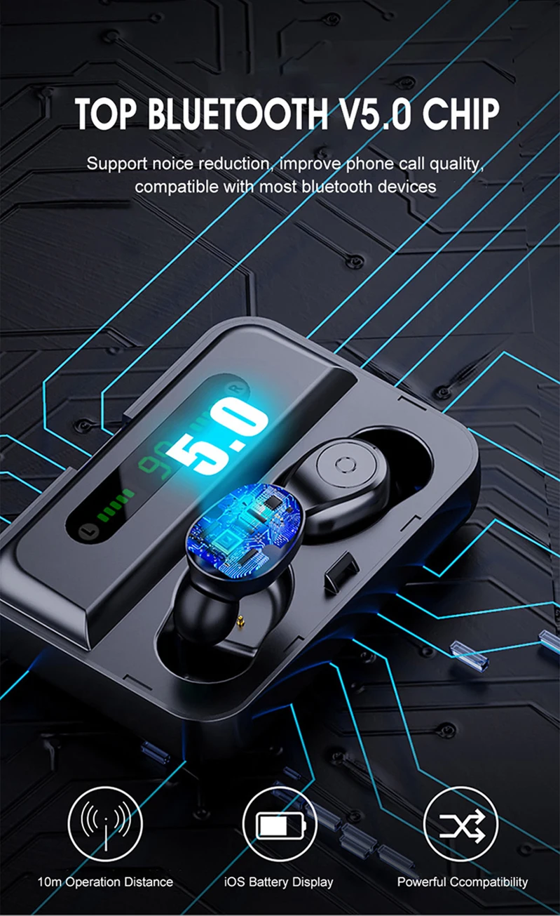 Спортивные наушники Bluetooth наушники беспроводные настоящие наушники геймерская гарнитура HIFI водонепроницаемые наушники для плавания для iPhone pk F9