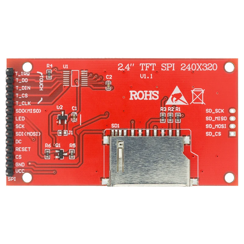 2 4 &quot2 inch 240x320 SPI TFT ЖК дисплей серийный Порты и разъёмы модуль 5V/3 3 V PCB адаптер микро