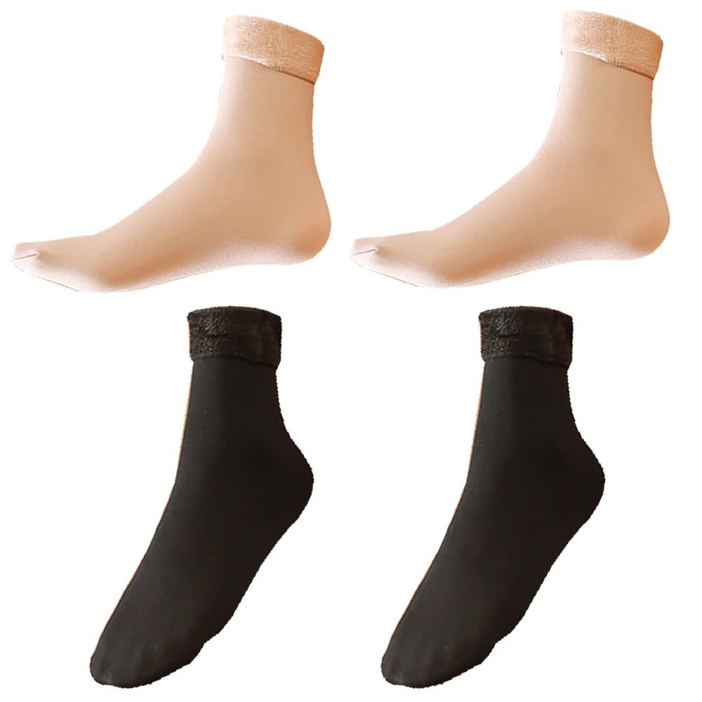 Повседневные однотонные носки женские короткие дышащие нейлоновые плюс