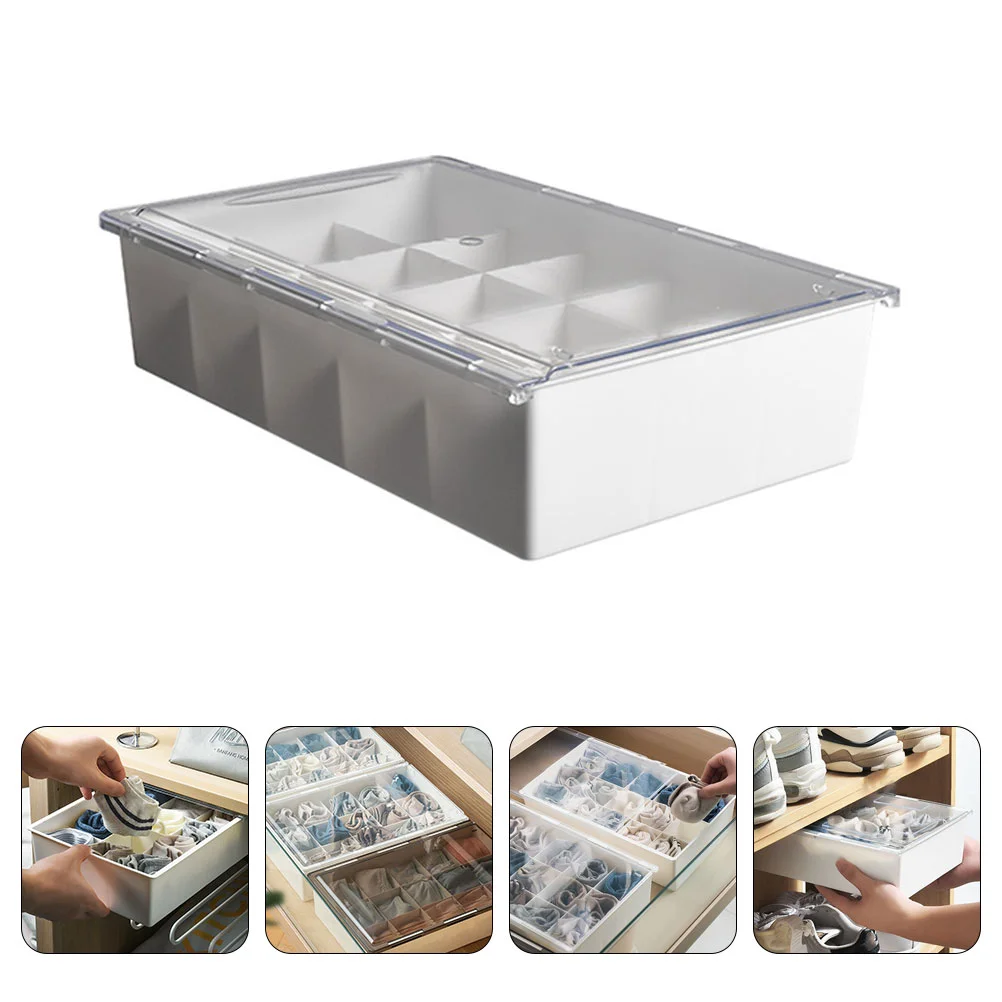 

1Pc Classified Underwear Storage Box Underwear Drawer Organizer with Lid