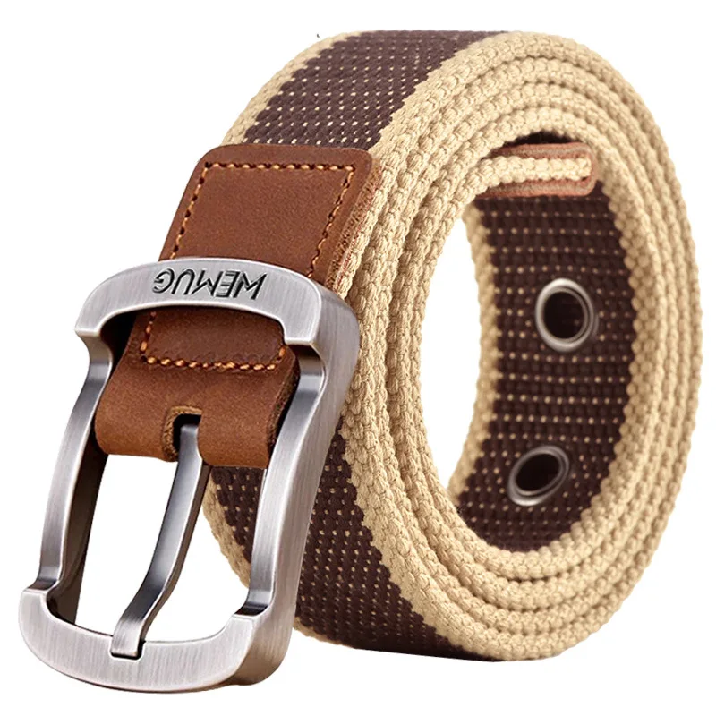 

Canvas Belt Men's Ladies Belt Casual Belts With Korean Students Needle Buckle Youth Military Training Cassette Outdoor