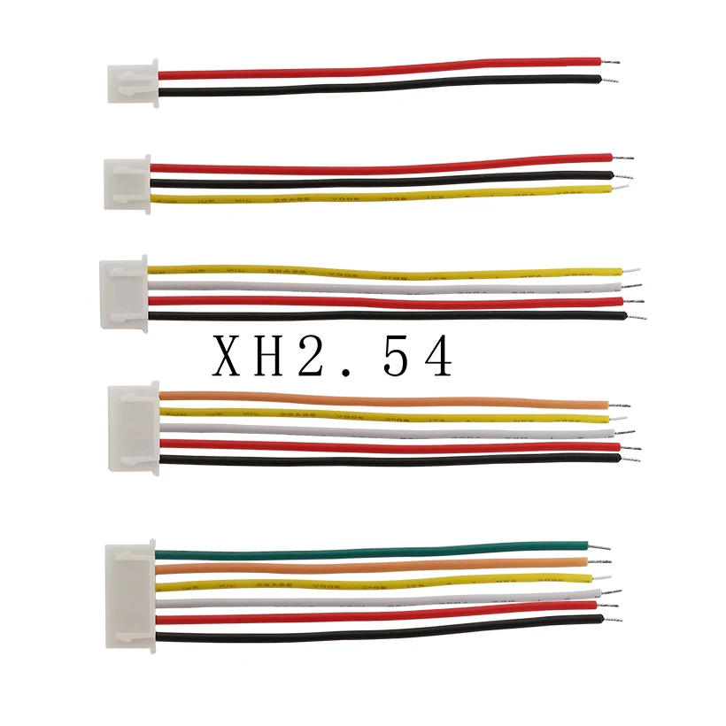 10 шт. JST XH2.54mm XH 2 54 2P 3P 4P 5P 6P 7P 8P 9P 10-контактный Штекерный соединитель электронный