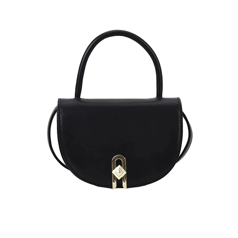 

Cute Mini Lady Tote Bag Solid Color Leather Saddle Crossbody Shoulder Bags for Women 2021 Brand Luxury Female Handbags and Purse