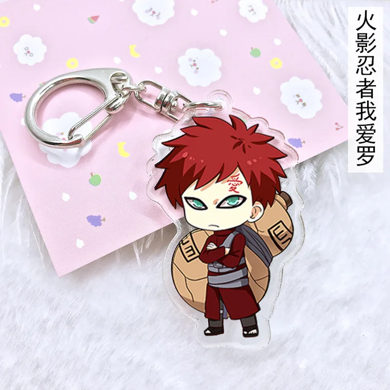 Аниме Наруто акриловый брелок Uchiha Obito Deidara Sasori Uchiha Itachi мультфильм двухсторонний кулон брелок ювелирные аксессуары