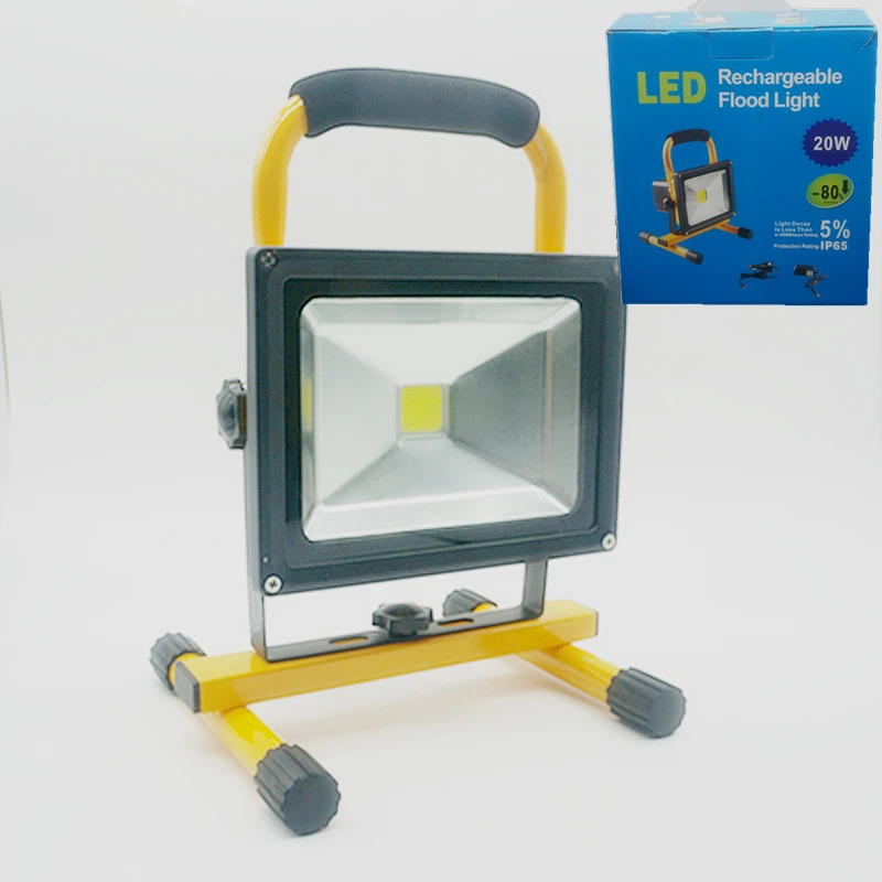 1 шт./водонепроницаемый уличный светодиодный прожектор 20 Вт перезаряжаемая
