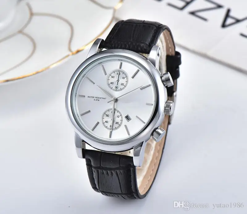 

Luxury Mens Watches High Quality 40mm Quartz Stopwatch Relogio Fashion Deisgner Watches Stainless Steel Wristwatches