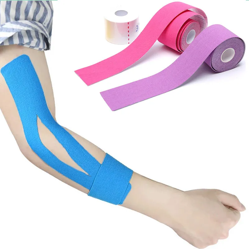 

1Pc Kinesiology Tape 500x5cm Muscles Sports Care Elastic Physio Roll Punch Therapeutic Kinesio Teip Adhesive for Face Arm Waist