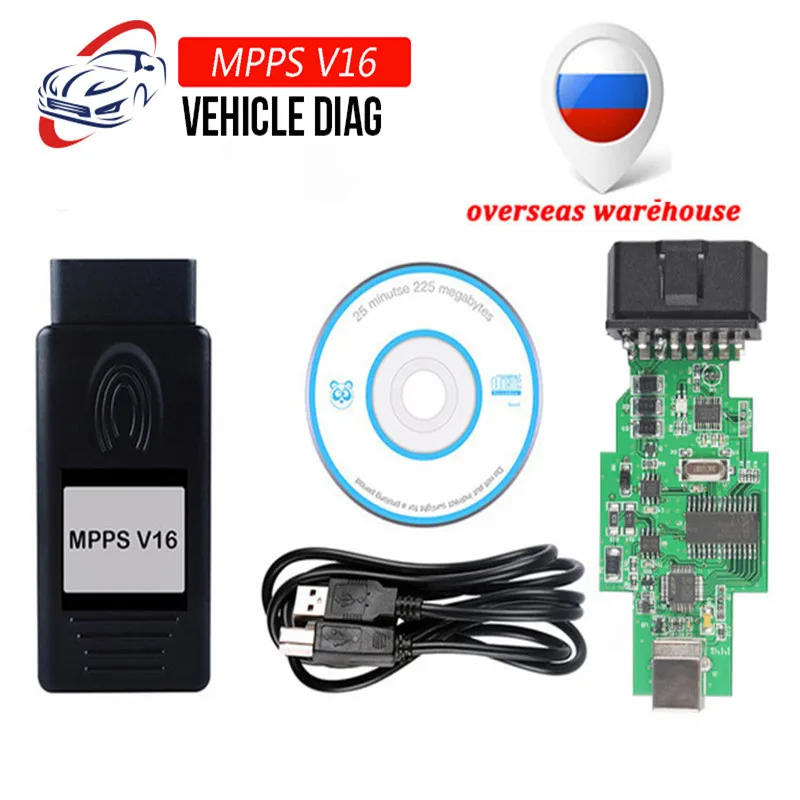 Диагностический инструмент MPPS V16 ECU Flasher тюнинговый инструмент для EDC15 EDC16 EDC17 CHECKSUM многоязычный OBD2 сканер ECU Программатор