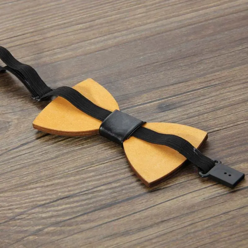 

Creative Poker Dollar Letters Pattern Pre-Tied Wooden Bow Tie Men Boys Wedding Party Adjustable Butterfly Bowknot Suit Accessory