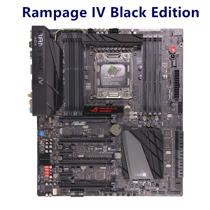 Original Motherboard for ASUS Rampage IV Black Edition DDR3 LGA 2011 64GB USB2.0 USB3.0 X79 Desktop Mainboard | Компьютеры и офис