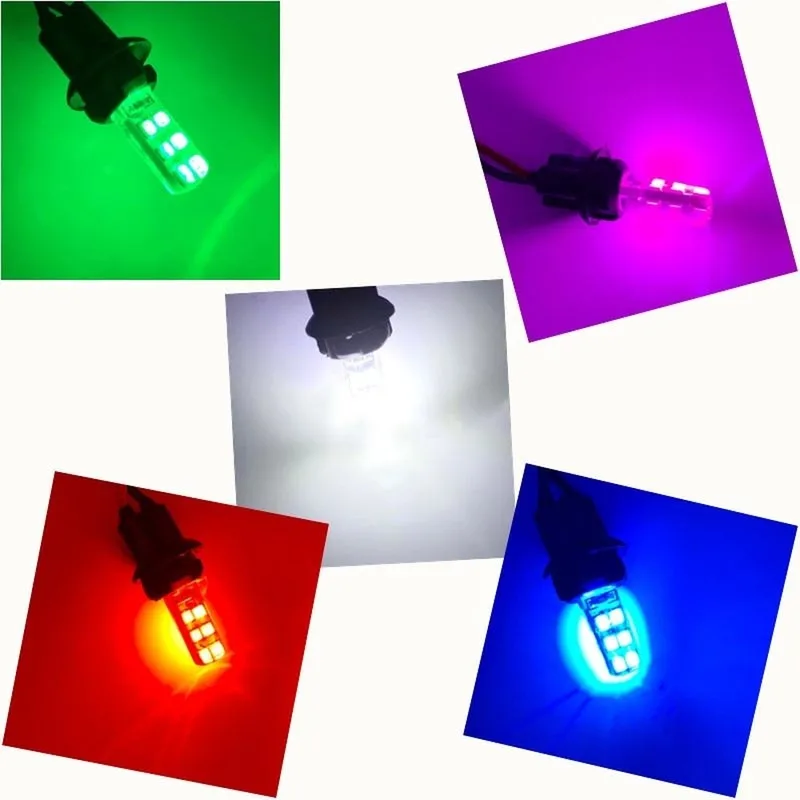 Светодиодный светильник для автомобиля W5W T10 Ширина 2835 12SMD декодирование силикон