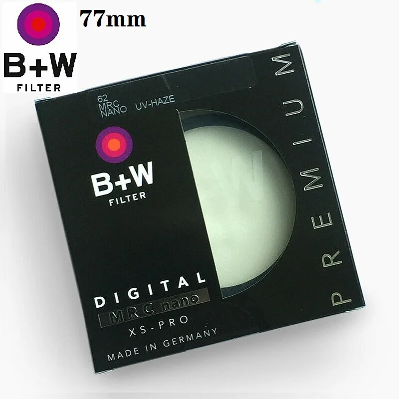 B+W Фильтр UV 77мм XS PRO MRC Nano HAZE Защитный Ультратонкий для объективов камер Nikon Canon Sony SLR.