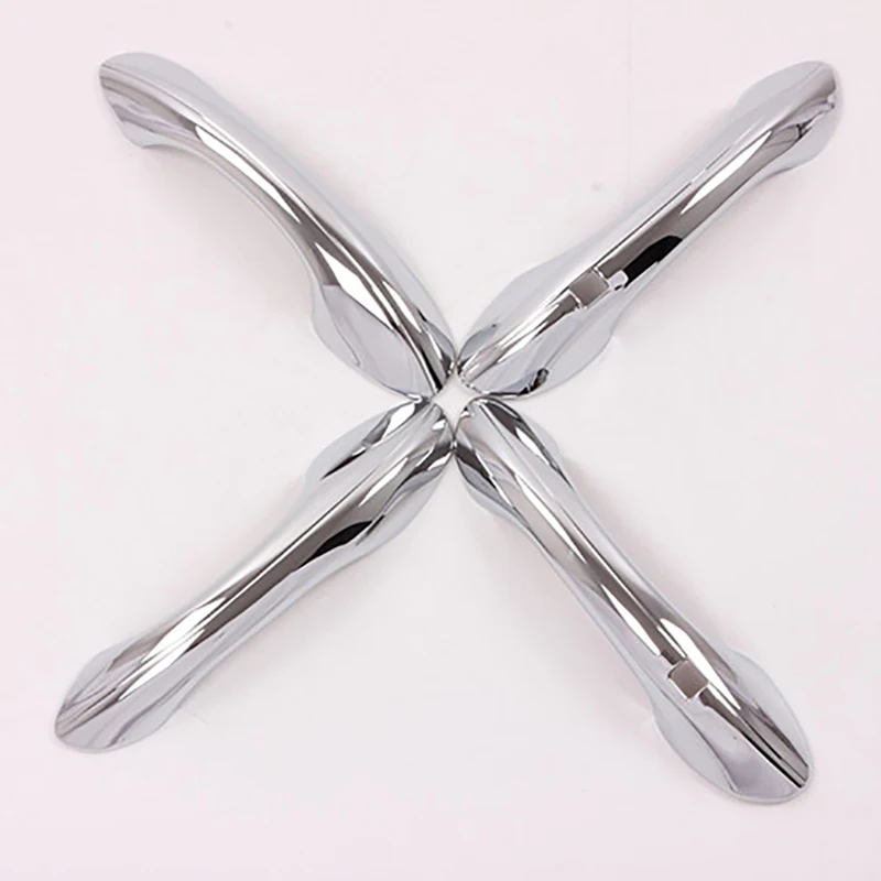 Автомобильная хромированная крышка для дверных ручек рамка наклейка с умным