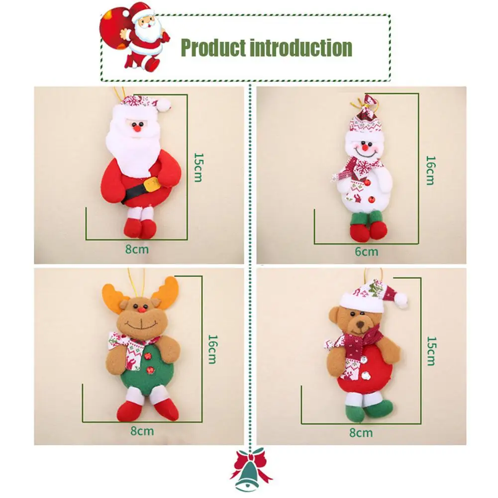 2020 рождественские украшения подарок Санта Клаус Снеговик елка игрушечная кукла