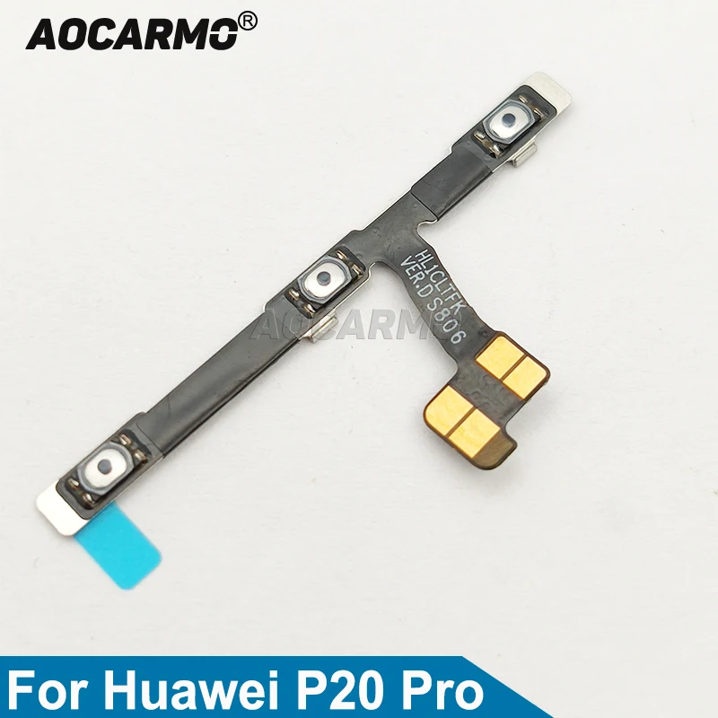 

Aocarmo For Huawei P20 Pro Power On Off Volume Button Key Flex Cable Replacement