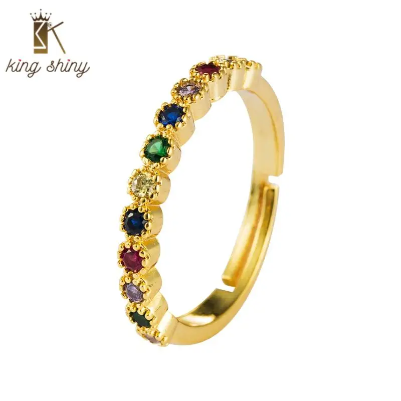 Горячее медное кольцо для женщин покрытое медным кольцом чистое Золотое с