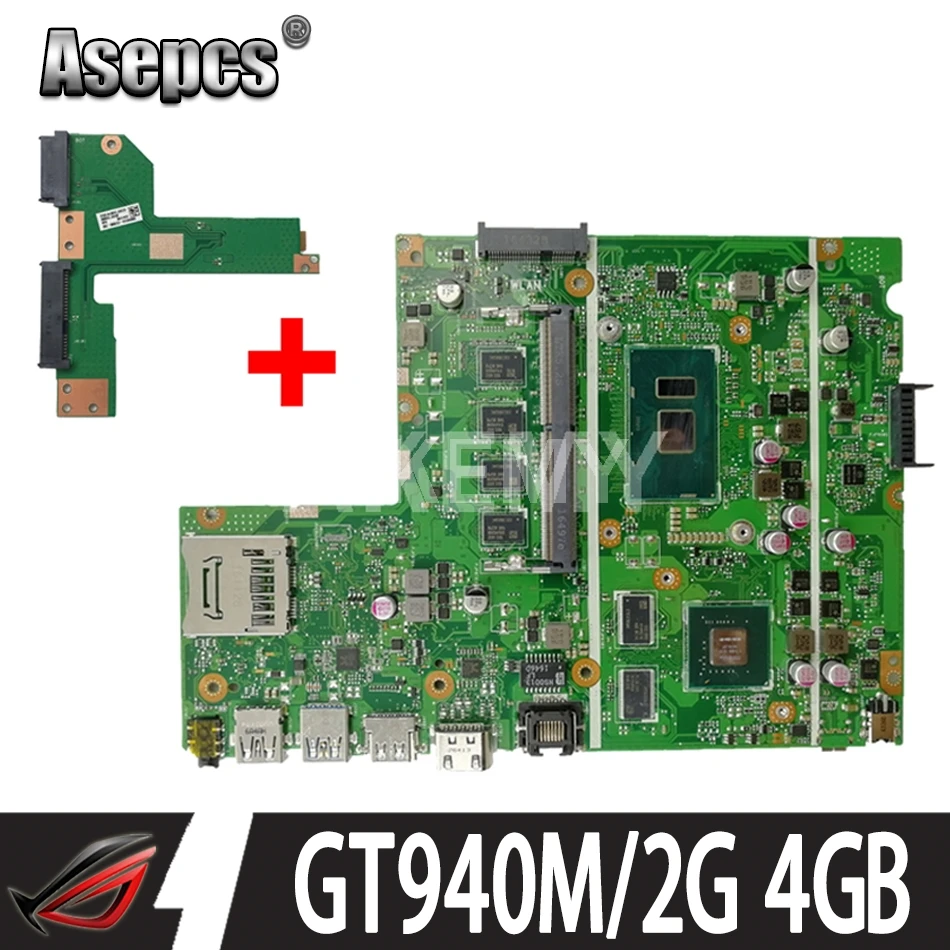 Новая Бесплатная плата HDD для Asus X541UVK X541UV X541UJ F541U R541U материнская ноутбука Mainboard i5