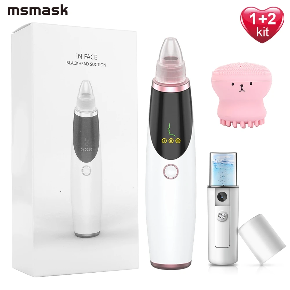 

Прибор для вакуумной чистки лица Электрический удаляет Угри глубоко устройство для прочистки носа у новорождённых Т-зона поры, акне Удален...