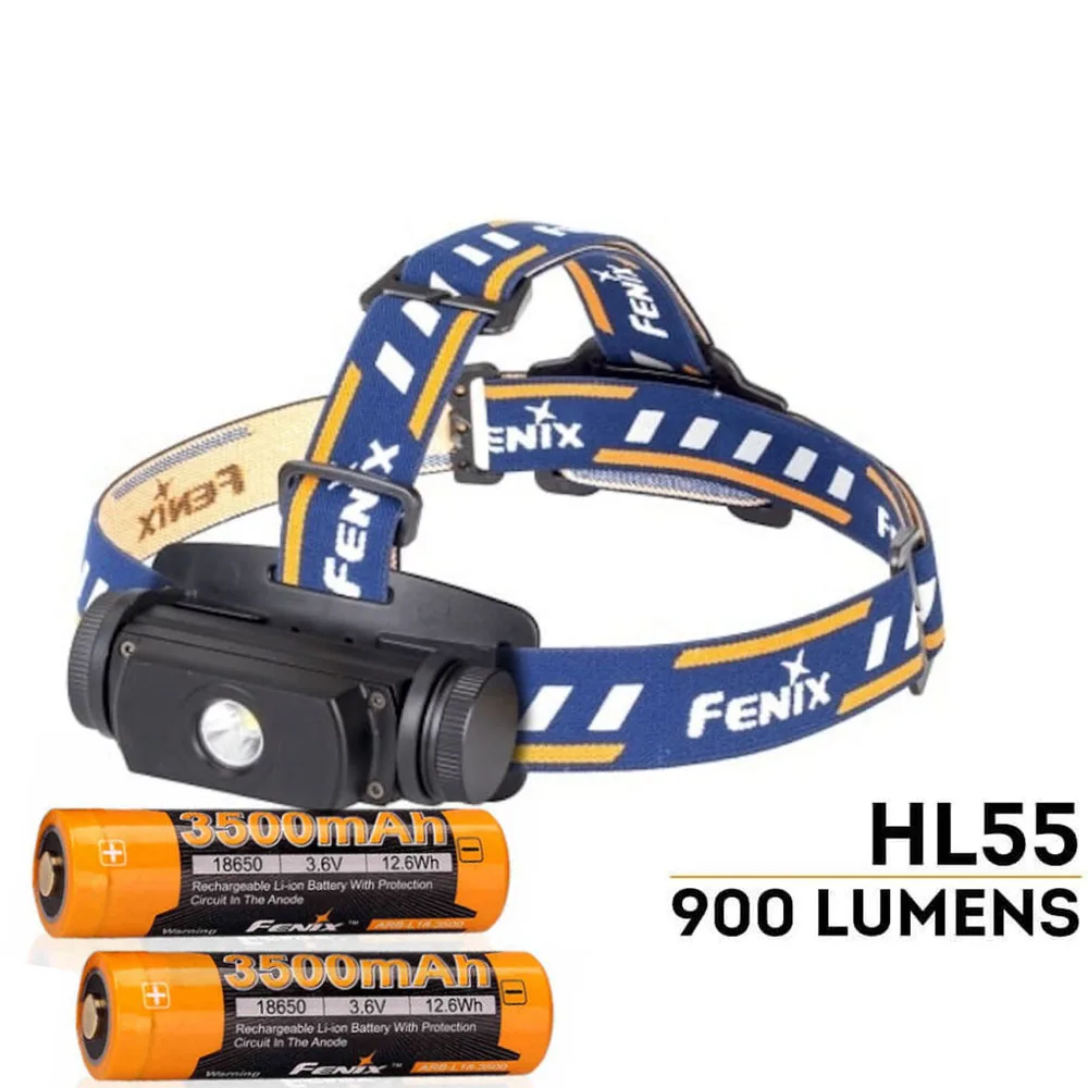 Налобный фонарь Fenix HL55 Cree XM L2 U2 светодиодный светильник 900 люменов спасательный