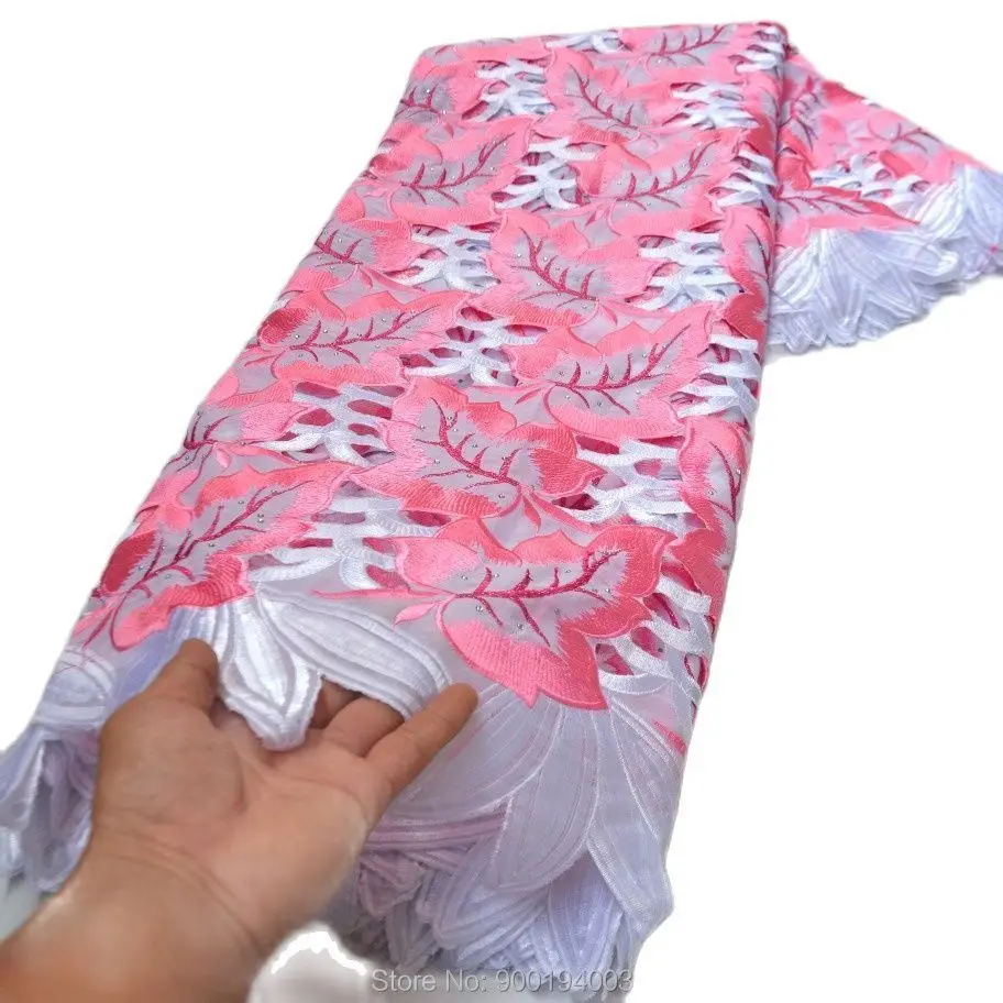 Высококачественная большая розовая Свадебная кружевная вырезанная вручную