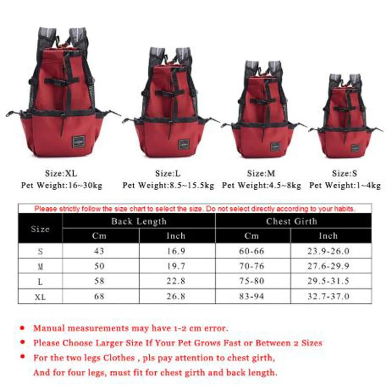 Регулируемый рюкзак для путешествий и прогулок с собаками светоотражающая сумка