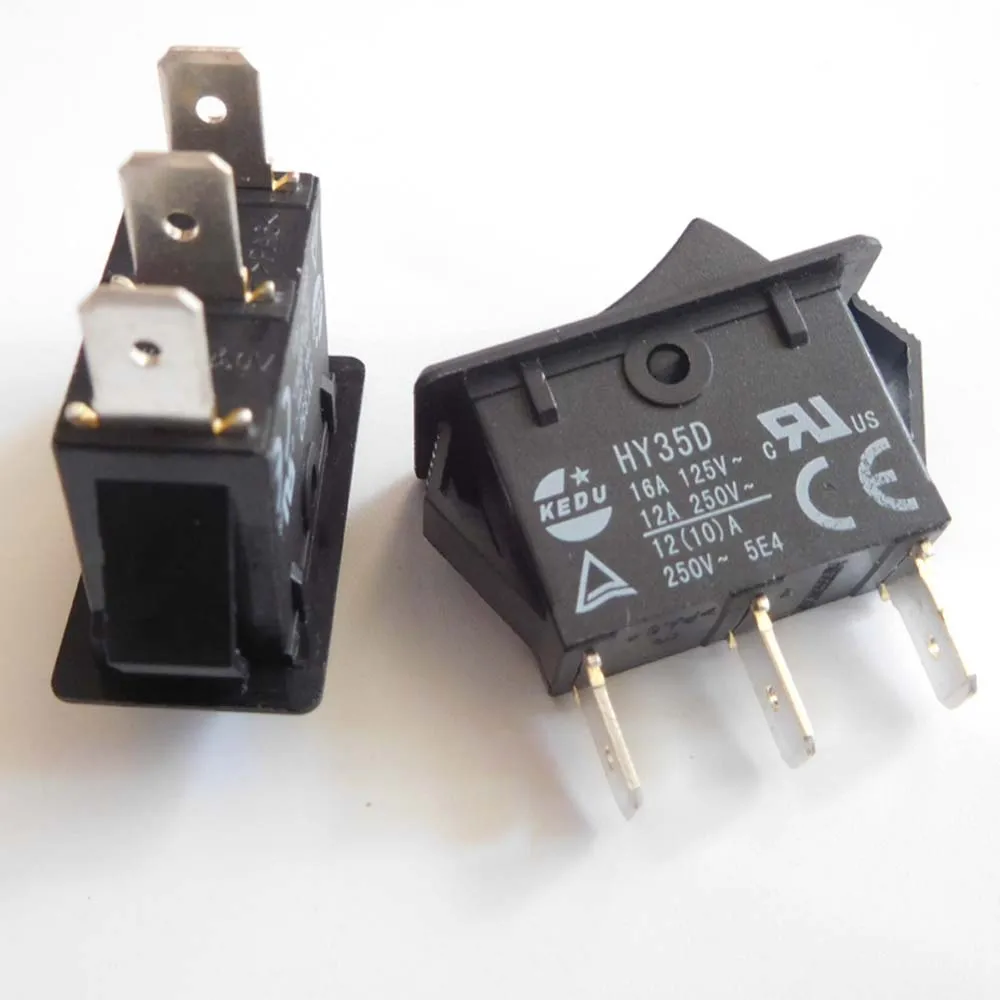 2 шт. KEDU HY35C HY35D 125/250V 16/12A рокер кнопочный переключатель дуги кнопочные переключатели для Домашние электроприборы