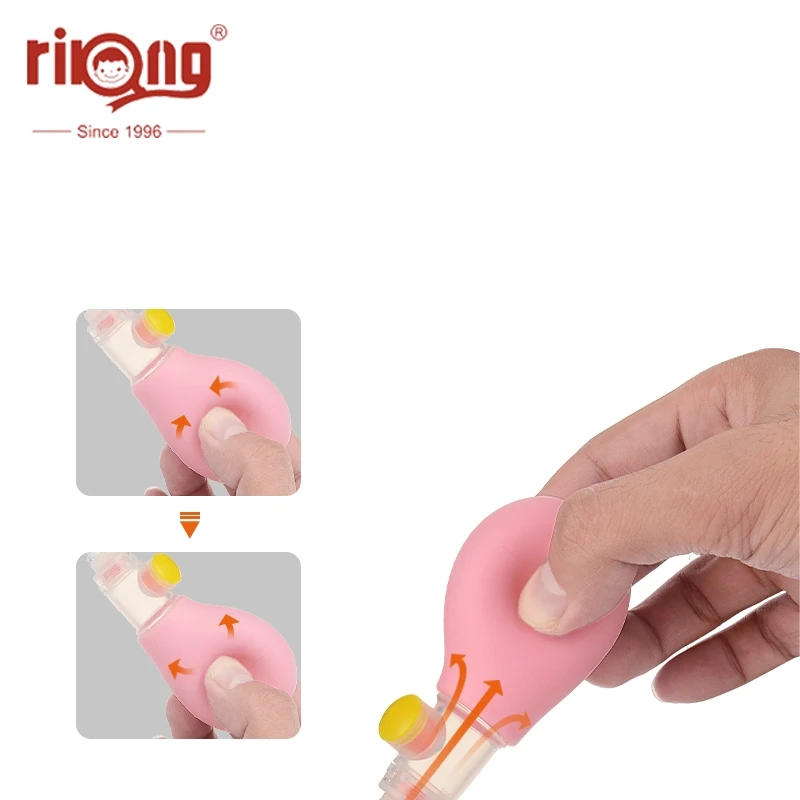 Ручной силиконовый Назальный аспиратор Rikang для ухода за ребенком устройство