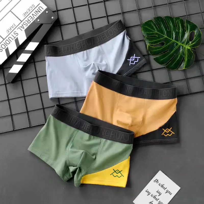 Men's Panties Boxers Men Underwear Men Set Soft Cotton Men Underpants Sexy Cozy Breathable Men's Shorts Loose Elastic Boxer
