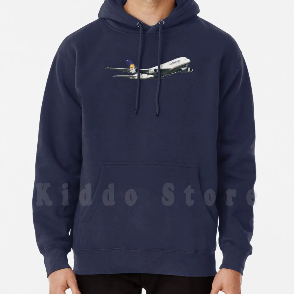 

A380 Lufthansa hoodie long sleeve Avion A380 Planes Lufthansa