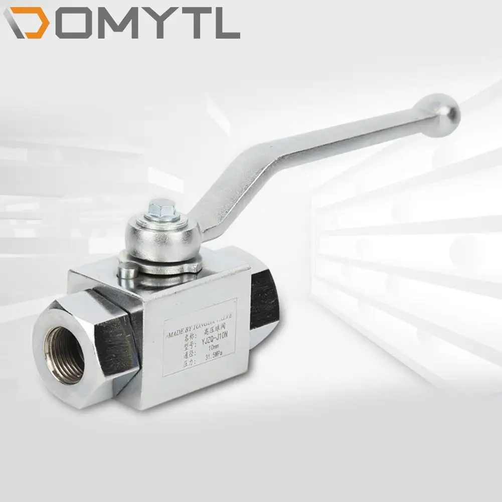

31.5mm Straight-Through Internal Thread Hydraulic High Pressure Ball Valve Carbon Steel Manual Industrial Tools Accessories
