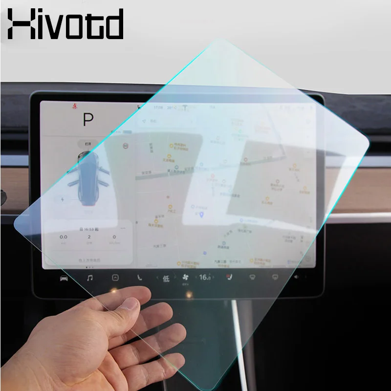 Hivotd для Tesla модель 3 автомобильный Стайлинг gps навигационный экран ЖК-экран
