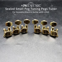 guitar sealed small peg tuning pegs tuner machine heads for acoustic electric guitar guitar parts with logo